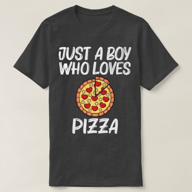 Funny Pizza for Boys Kids Pizza Älskare Chef Peppe T Shirt (Design framsida)