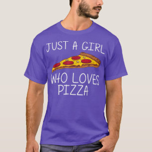 Funny Pizza for Girls Kid Italia Food Pizza Älskar T Shirt