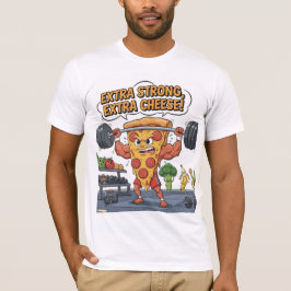 Funny Pizza Gym T-Shirt for Food & Workout Älskare