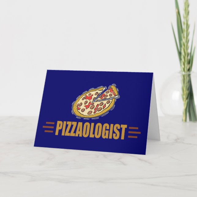 Funny Pizza Helgkort (Framsida)