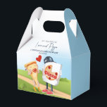 Funny Pizza Kärlek Presentaskar<br><div class="desc">En del av ostsdelen av Pizza faller för en coola och flyger Pizza Delivery Box.</div>