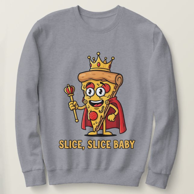 🔥 Funny Pizza Kung Sweatshirt (Design framsida)