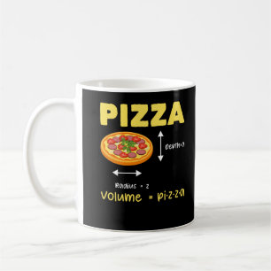 Funny Pizza Math Volume Calculation Food Älskare Kaffemugg