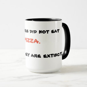 Funny pizza mugg