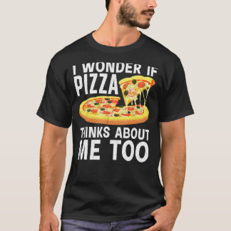 Funny Pizza Novelty Design För manar Kvinnor Pizza T Shirt