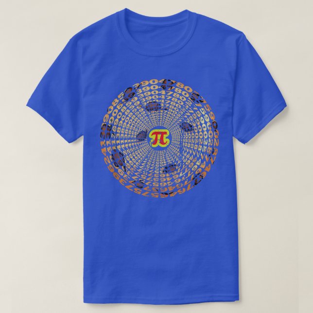 Funny Pizza Pi Day 3 T Shirt (Design framsida)