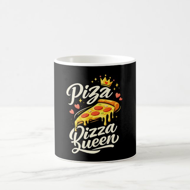 Funny Pizza Queen Cooking for Women Cute Gift Kaffemugg (Center)