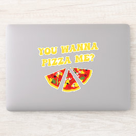 Funny Pizza Quote Klistermärken