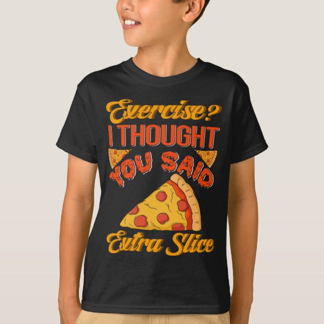 Funny Pizza Slice T Shirt (Framsida)