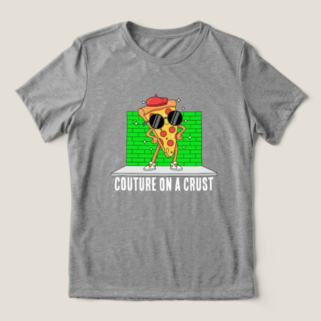 funny pizza t shirt (Design Framsida)