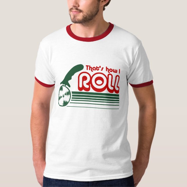 Funny Pizza Tee Shirt (Framsida)