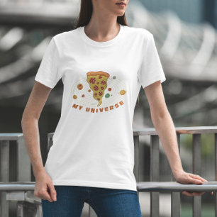 Funny Pizza Universe T Shirt