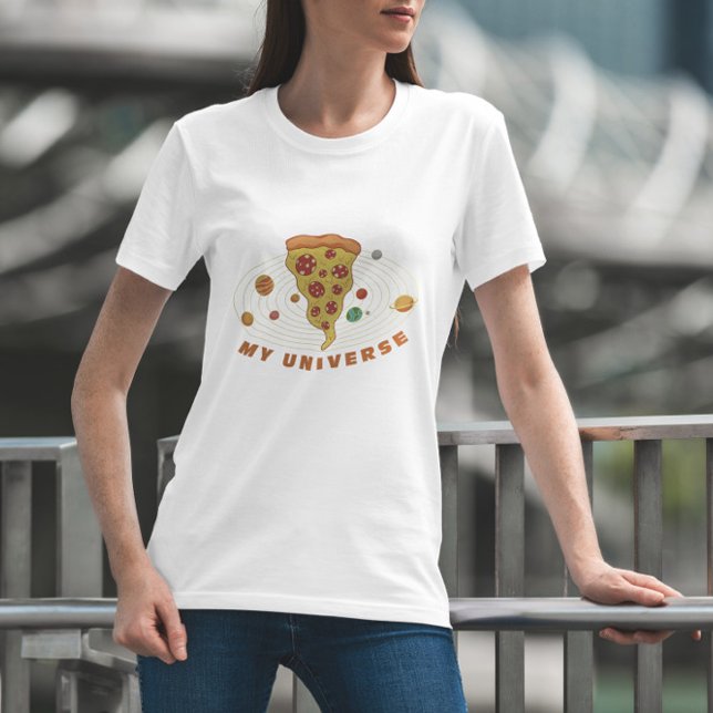 Funny Pizza Universe T Shirt (Skapare uppladdad)