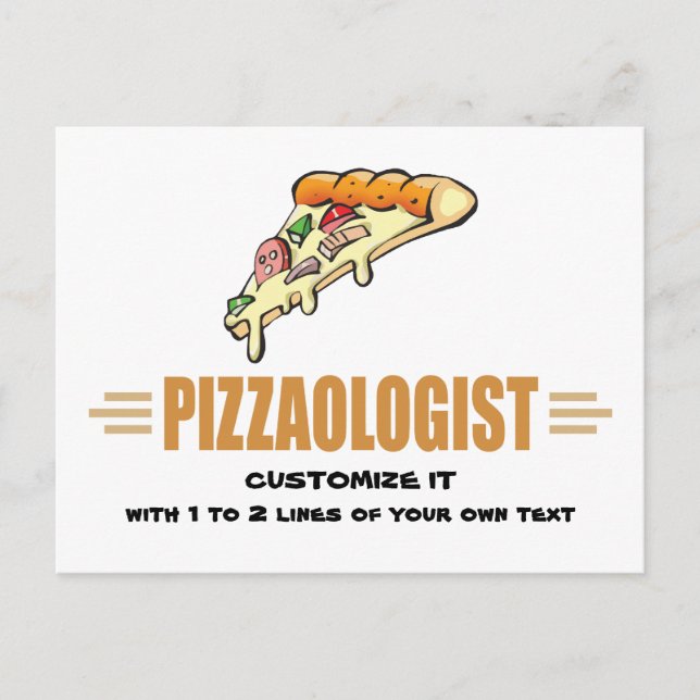 Funny Pizza Vykort (Framsida)