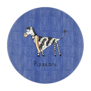 Funny Pizza Zebra Cute Tecknad Kids