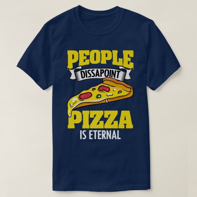 Funny Pizzatarian Humor For A Cheesy Food Pizza Sl T Shirt (Design framsida)