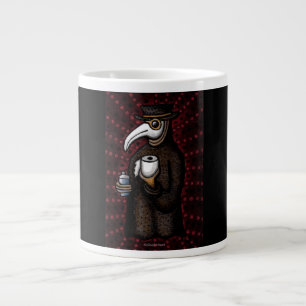 Funny Plague Doktor med Toilet Papprare Jumbo Mugg