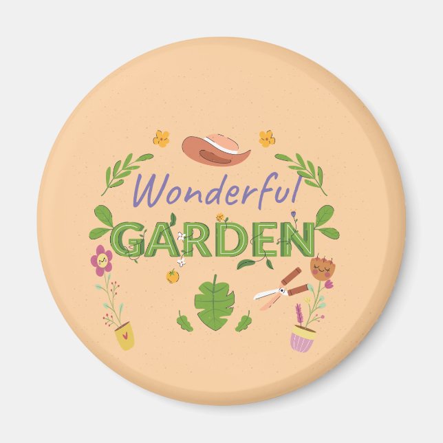 Funny Plant Älskare Gift for Women Gardeners Magnet (Framsidan)