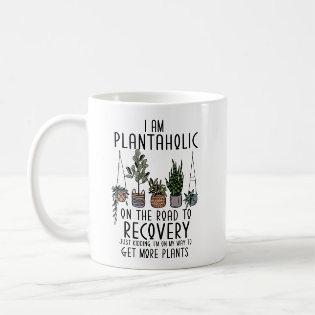 Funny Plant Mamma Pappa I är en planetoffin Recove Kaffemugg (Vänster)