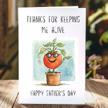 Funny Plant Pappa tack Pun Fars dag