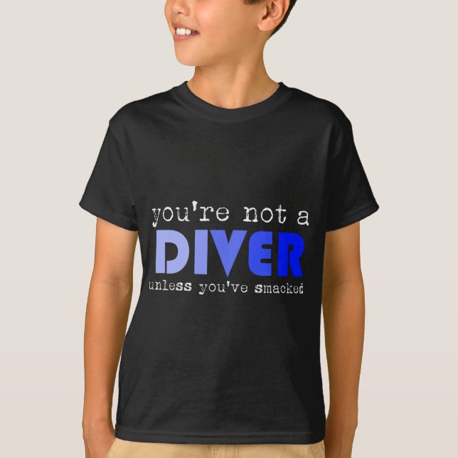 Funny Platform Springboard Diving Sarcastic Diver T Shirt (Framsida)