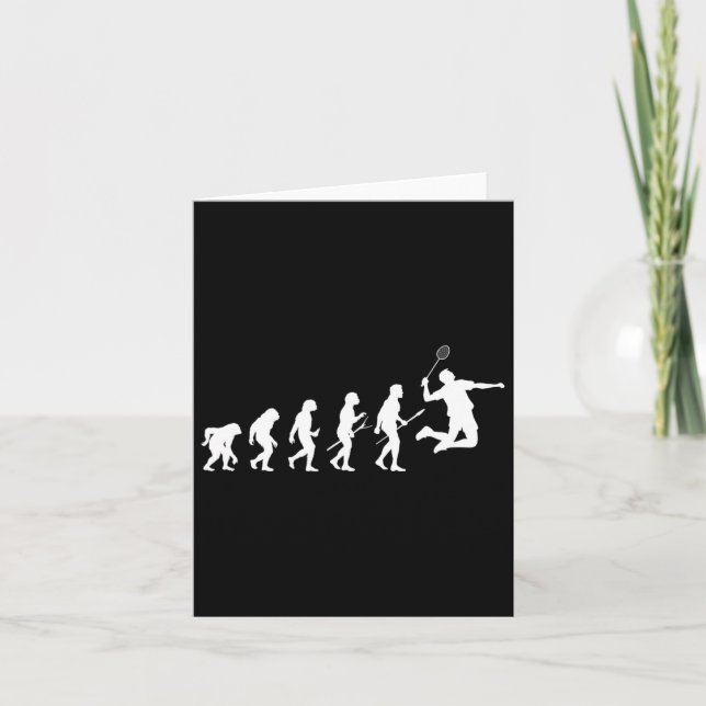 Funny Player Evolution Theory Badminton Kort (Framsida)