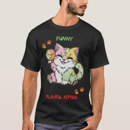 Funny PLayful Kitten T Shirt