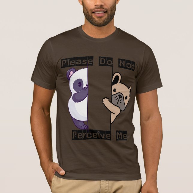 Funny Please Do Not Perceive Me Men's T-Shirt (Framsida)