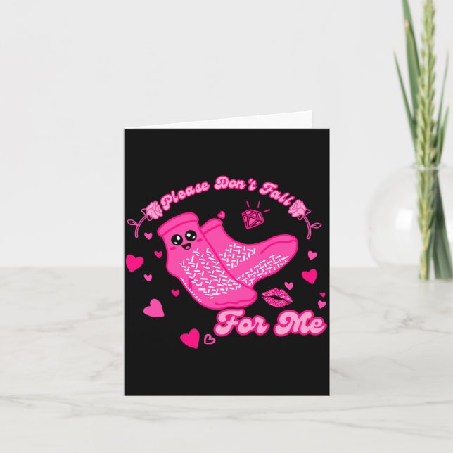 Funny Please Don't Fall For Me Medical Non Slip So Kort (Framsida)