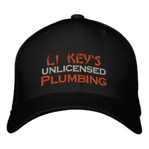 Funny Plumber Broderad Keps