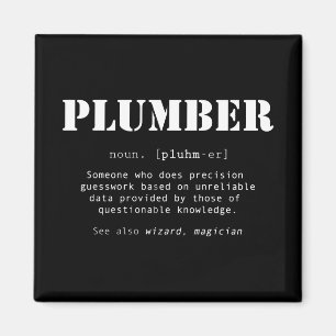 Funny Plumber Dictionary Definition Magnet