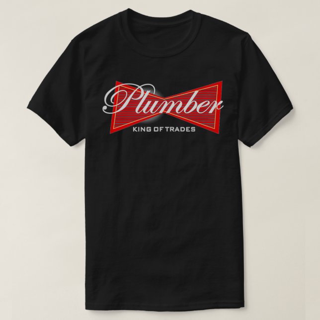 Funny Plumber  King of Trades Tee  Gift  (Design framsida)