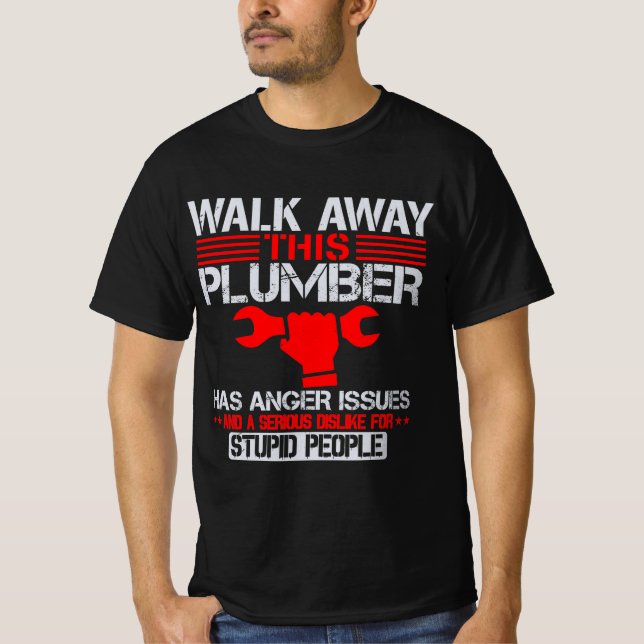 Funny Plumber Plumbing Gift T Shirt (Framsida)