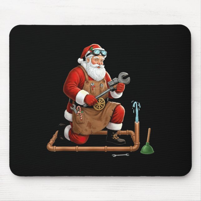 Funny Plumber Santa Christmas Graphic  Musmatta (Framsidan)