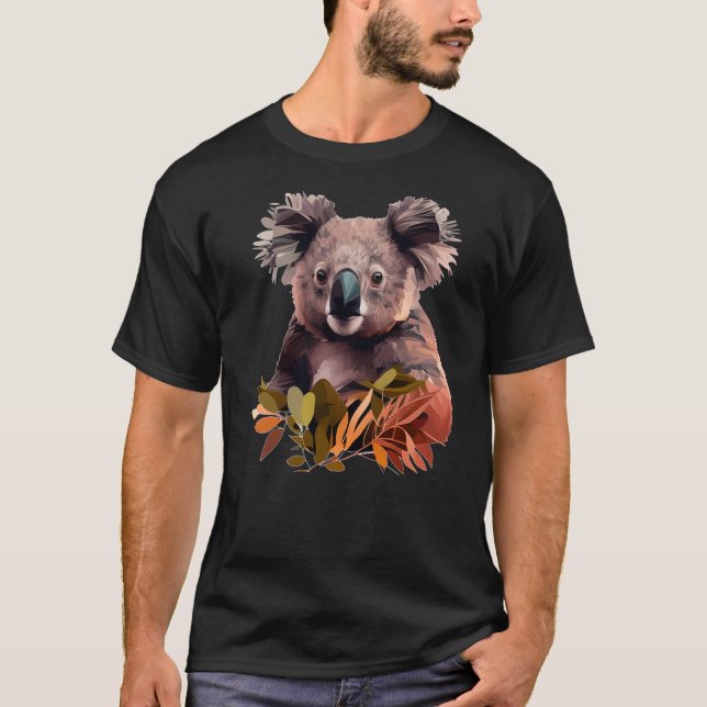 Funny plump Koala Bear T Shirt (Framsida)