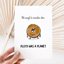 Funny Pluto Birthday-kort