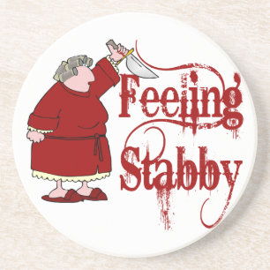 Funny PMS Stabby Underlägg Sandsten