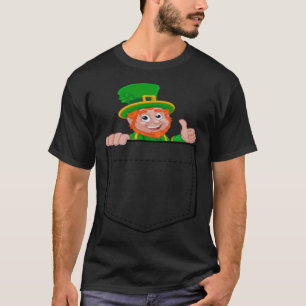 Funny Pocket Leprechaun St. Patrick's Day Lucky Gi T Shirt