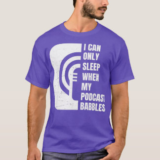 Funny Podcast Fall Asleep Nap Podcast Junkie T Shirt