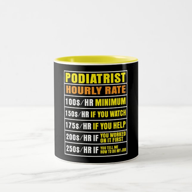 Funny Podiatrist timtaxa Mugg (Center)