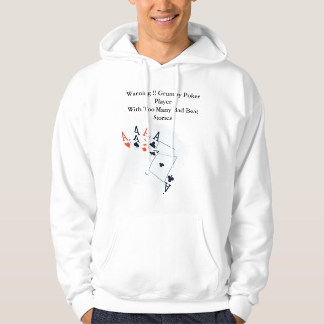 Funny Poker Bad Beat Story, Manar Hoodie (Framsida)