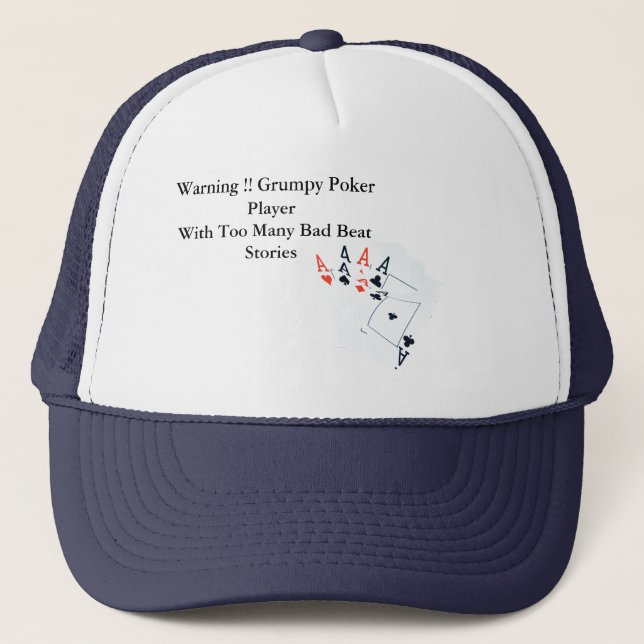 Funny Poker Bad Beat Story, Truckers Hat Keps (Framsida)