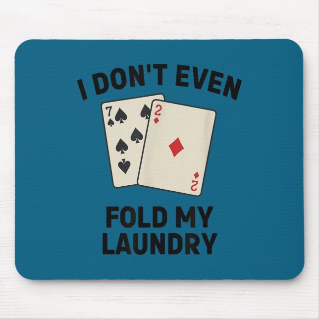 Funny poker, i don't even fold my laundry Artwork Musmatta (Framsidan)