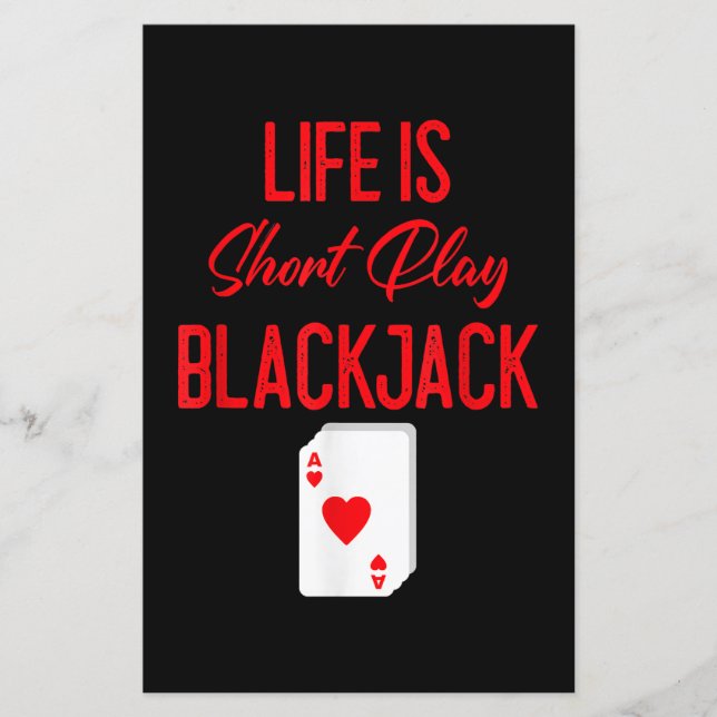 Funny Poker | Livet är Kort Play Blackjack (Framsida)