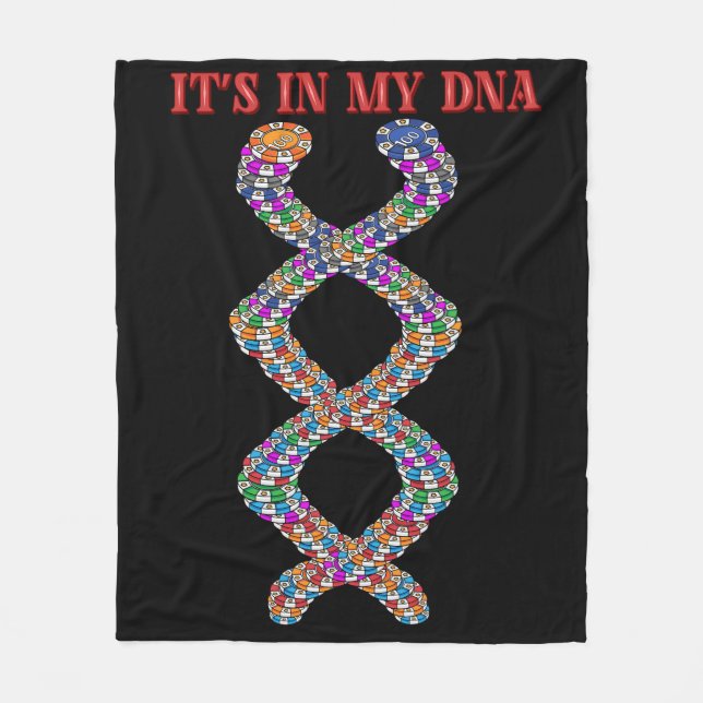 Funny Poker Player Gifts Texas Holdem Casino Poker Fleecefilt (Framsidan)