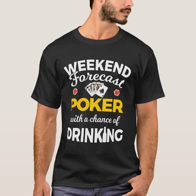 Funny Poker Player Långärmad T Shirt (Framsida)