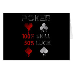 Funny Poker   Poker 100 % kunskap och 50 % Tur Hälsningskort
