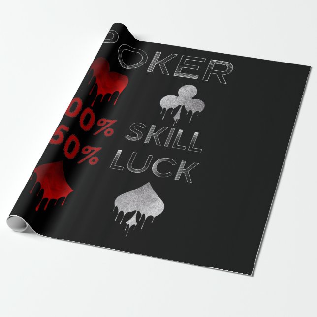 Funny Poker | Poker 100 % kunskap och 50 % Tur Presentpapper (Utrullad)
