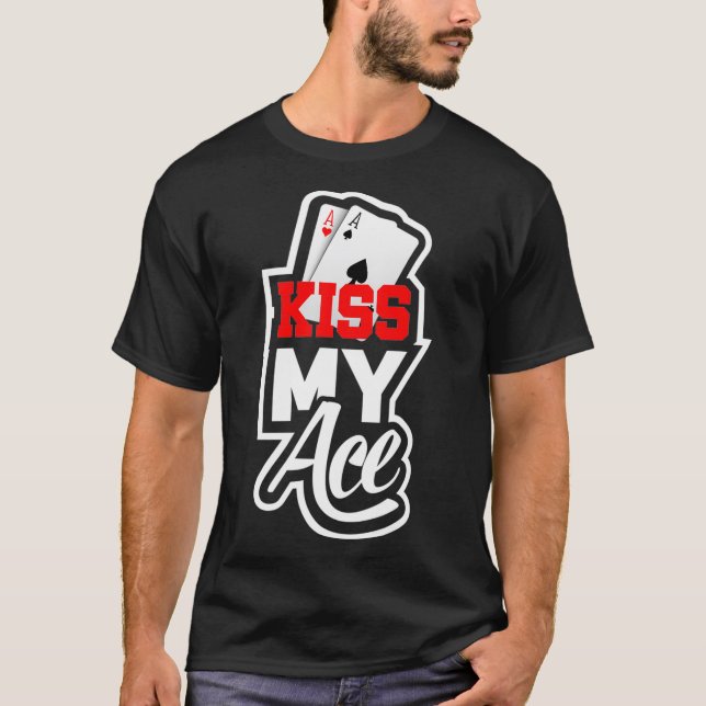 Funny Poker Teas Holdem Poker Player  T Shirt (Framsida)