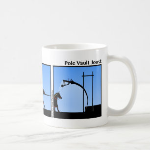 Funny Pole Vault Joust Stickman Mugg - 100